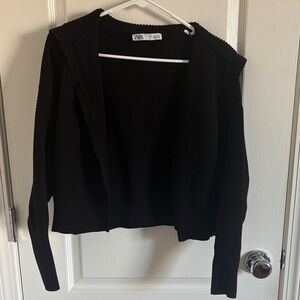 Zara Women's Black Cardigan Sweater
